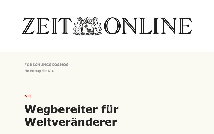 Screenshot: Zeit Online Header