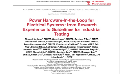 Titelbild eines wissenschaftlichen Forschungsberichts mit Rednerliste und Diagramm-Layout.